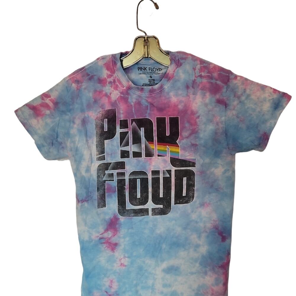 Pink Floyd Tie Dye Tee S Rock Band Y2K Retro EUC